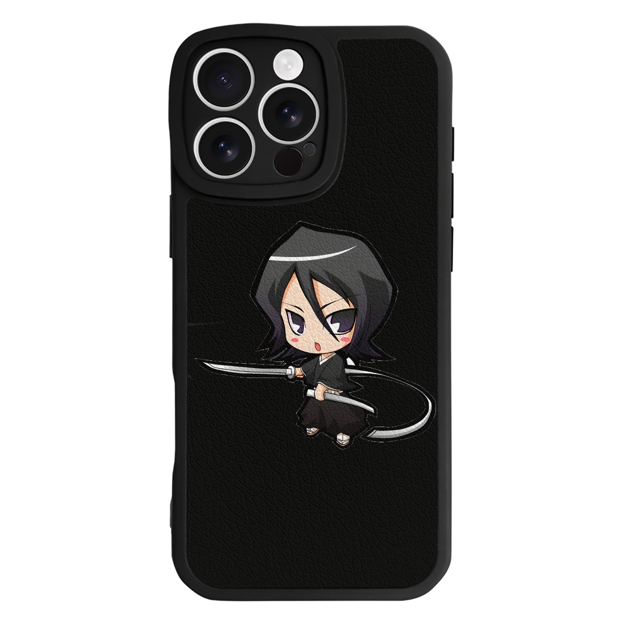 （画像用） ブリーチ 朽木ルキア BLEACH Kuchiki Rukia 【iPhone 16シリーズ対応】シリコンスマホケース（レザー調） 材質：シリコン